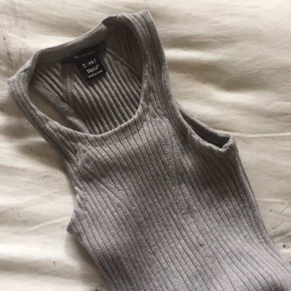 OLIVACEOUS ribbed knit bodycon midi dress